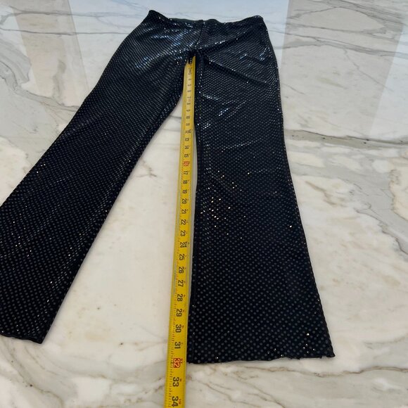 RALPH RALPH LAUREN BLACK EMBELLISHED PANTS SIZE SMALL - Picture 15 of 17